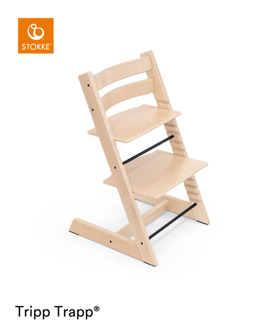 Tripp Trapp® Chair Natural, Beech Wood.