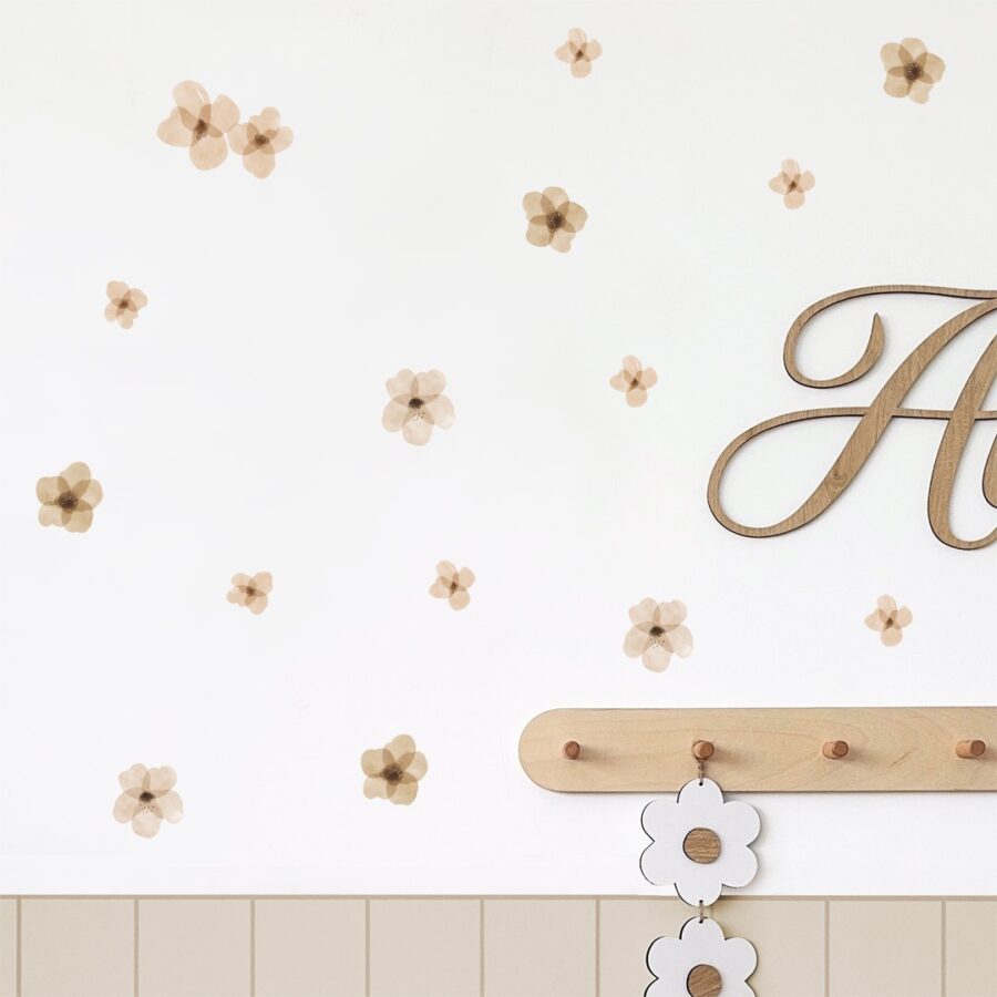 מדבקות קיר קיר פורח