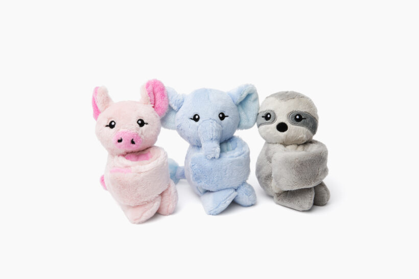 Hug Baby Set 2 Sloth, Pig, Elephant