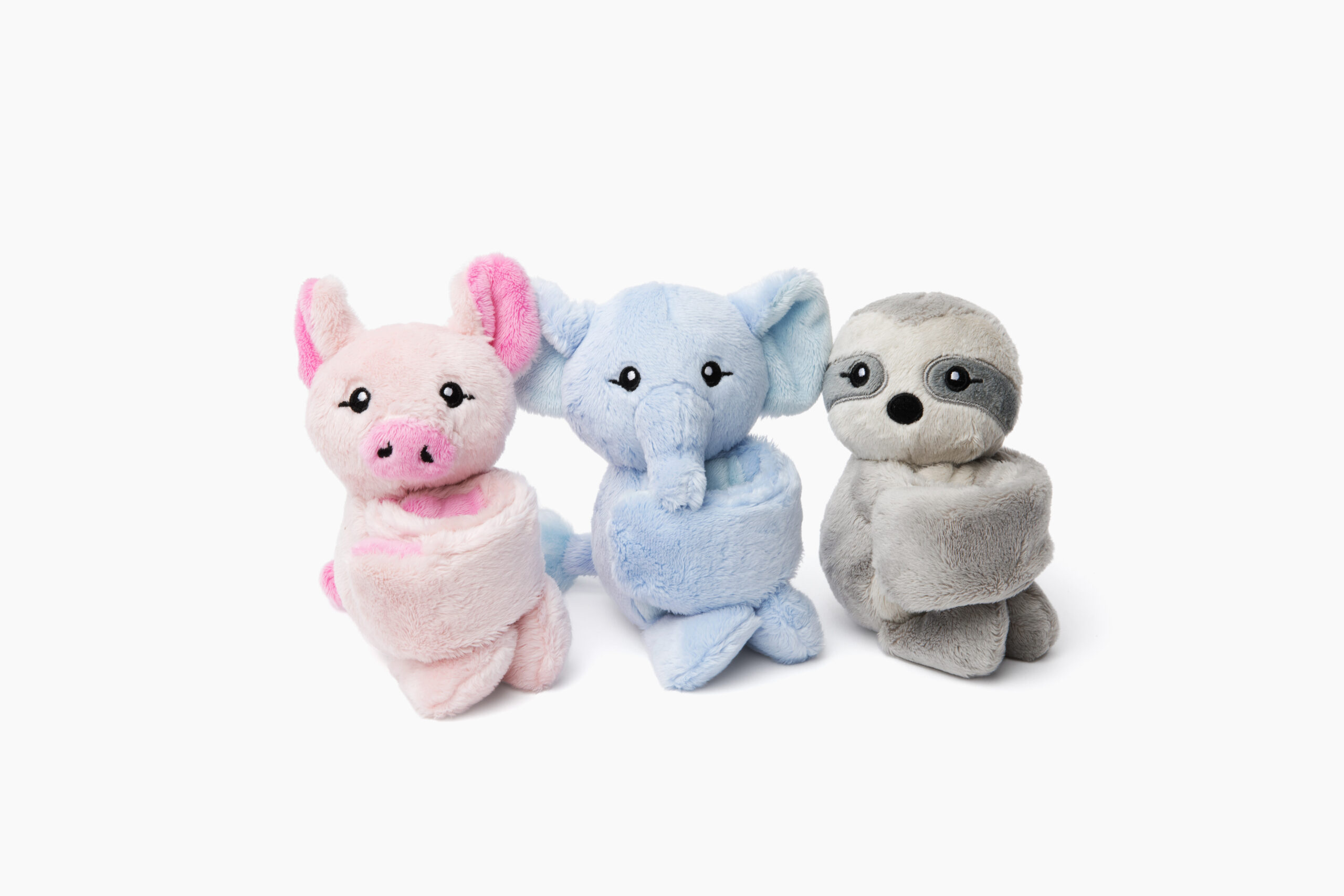 Hug Baby Set 2 Sloth, Pig, Elephant