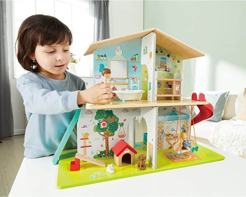 בית בובות מגלשה וצלילים Hape 3