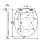 מושב אסלה משפחתי מידות מושב אסלה משפחתי מידות