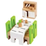 ריהוט לבית בובות חדר אוכל Hape (4)