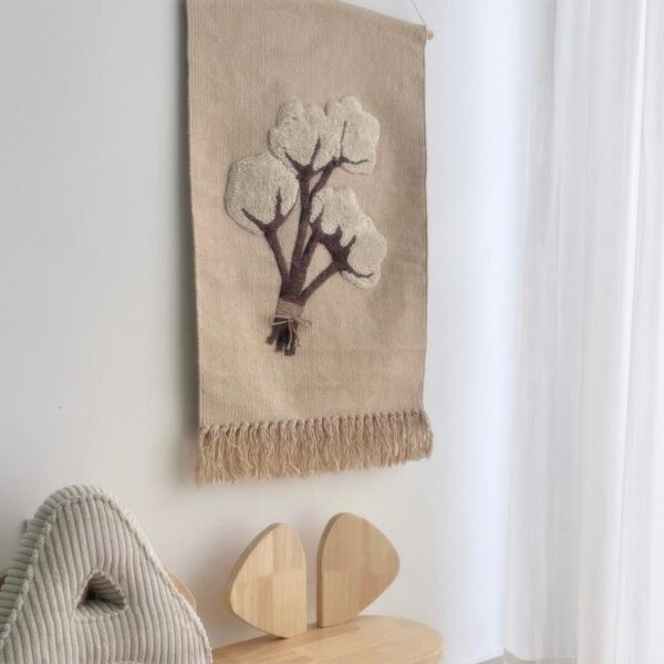 אריג לתלייה פרחי כותנה1