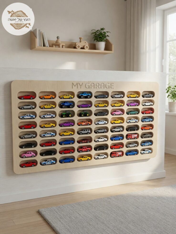 מדף מיניאטורות למכוניות