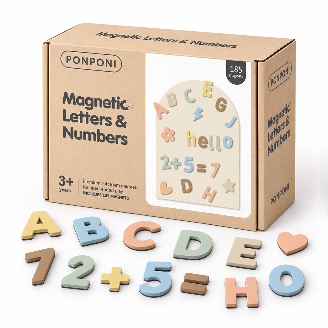 English Magnetic Letters Numbers 1