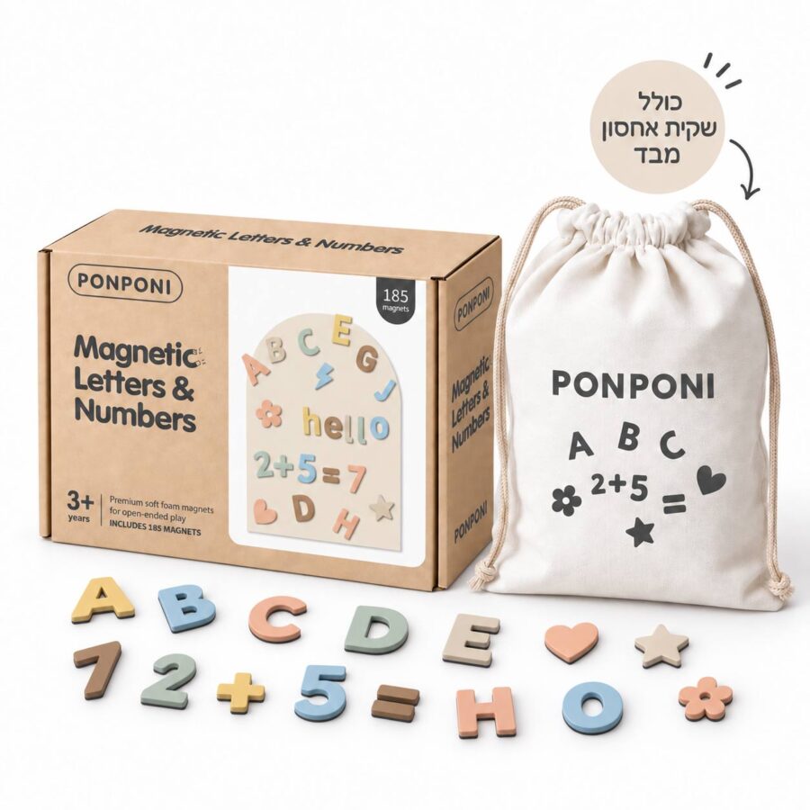 English Magnetic Letters Numbers 4