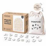 English Magnetic Letters Numbers White 3